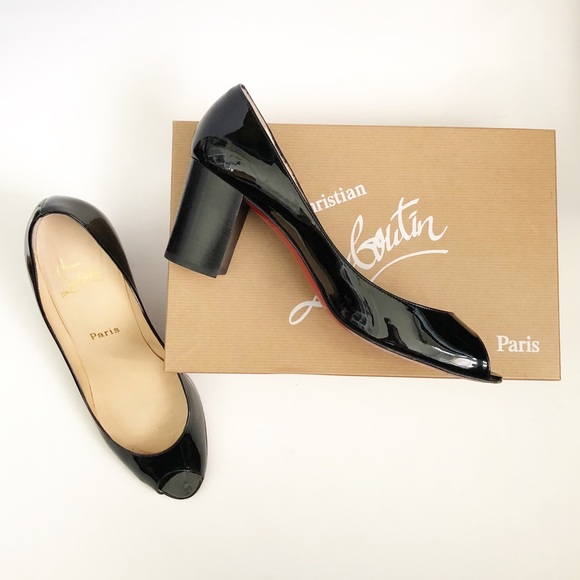 block heel pumps open toe